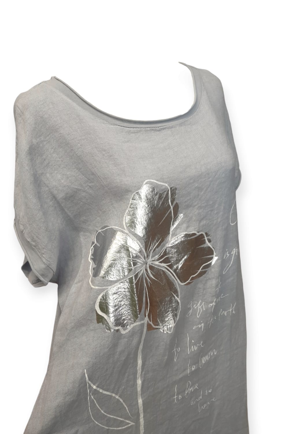 Pitkä t-paita, harmaa