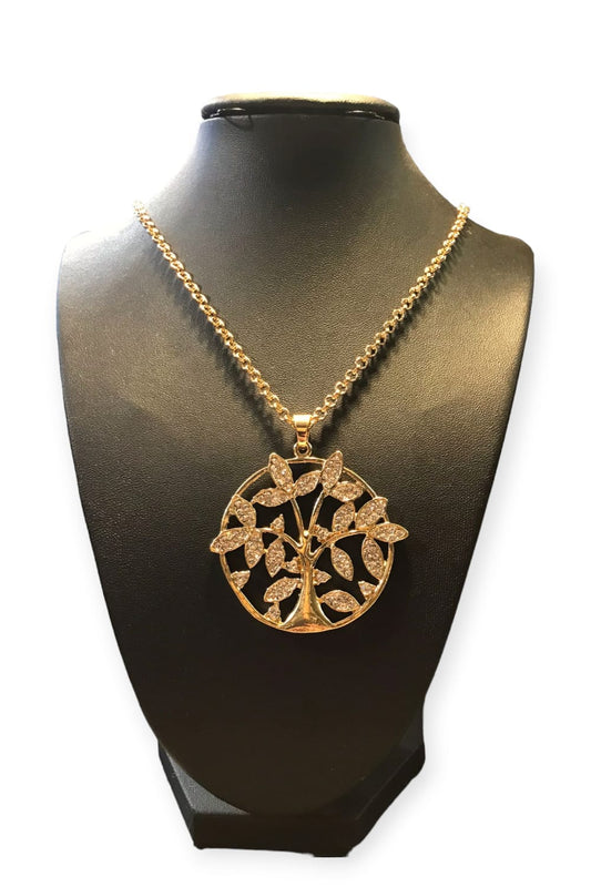 Elämänpuu Kaulakoru, kullanvärinen