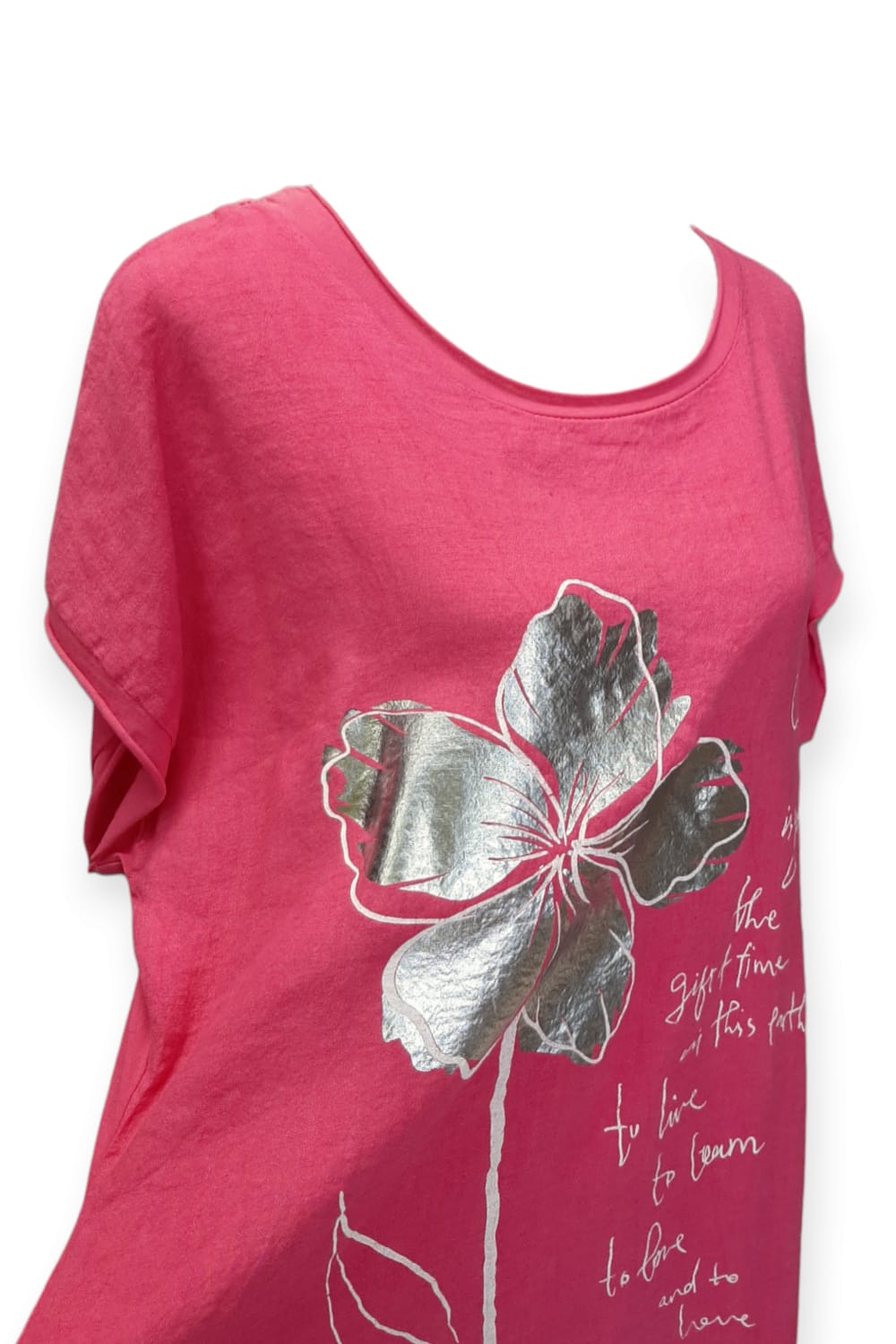 Pinkki Pitkä t-paita