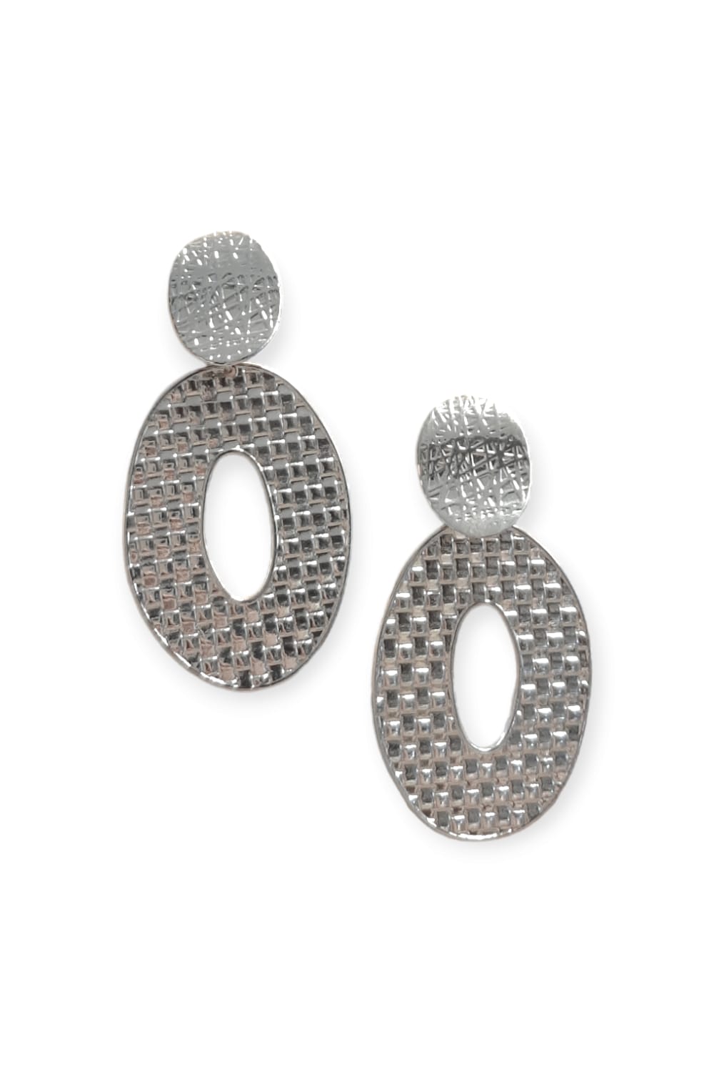 Pyöreät korvakorut, hopeanväriset