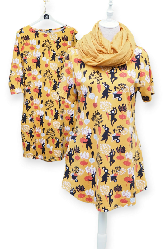 M&R Kekri trikootunika, keltainen