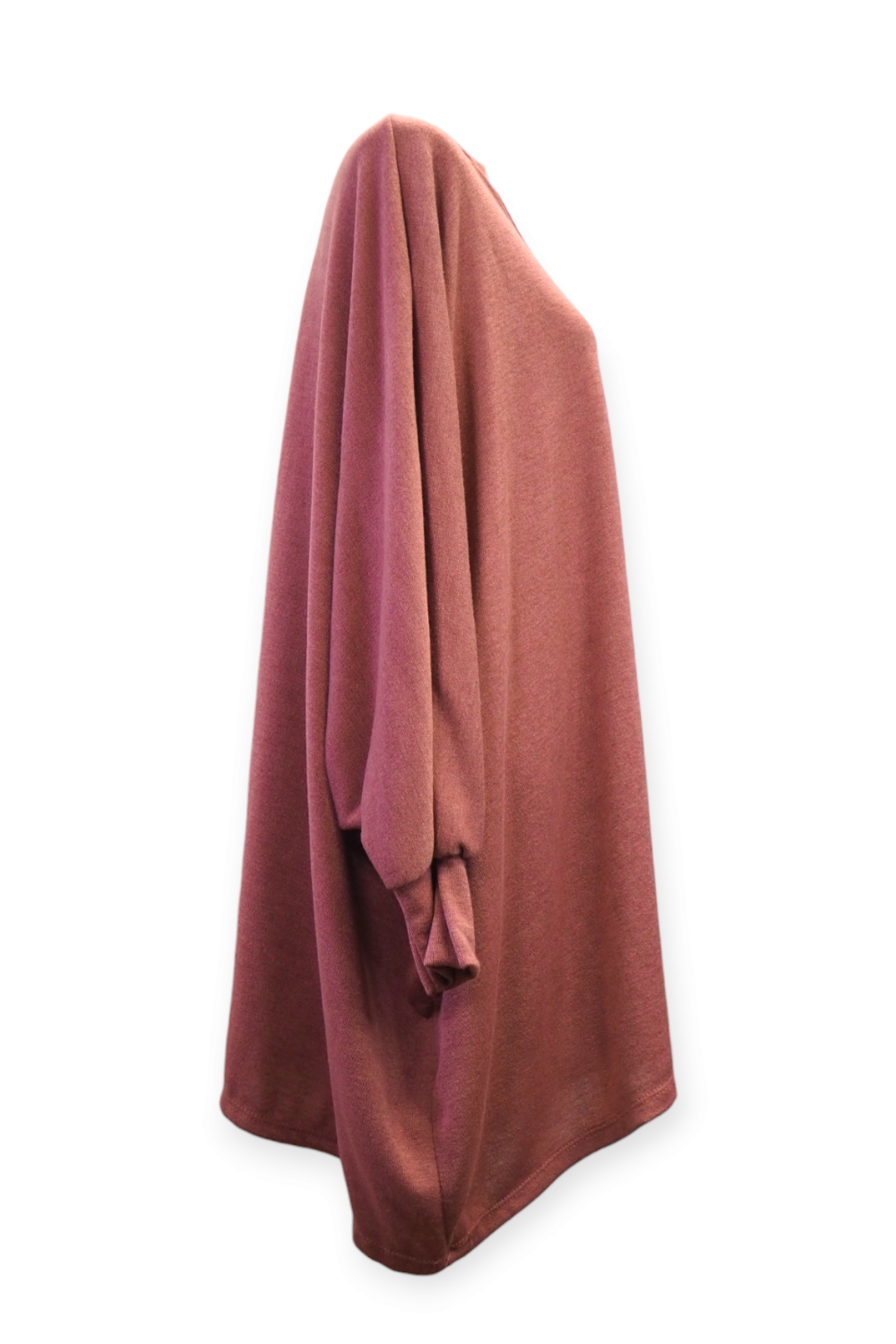 Oversized neulepusero, tumma roosa