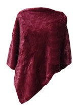 Pörröinen poncho, useita värejä