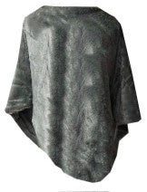 Pörröinen poncho, useita värejä