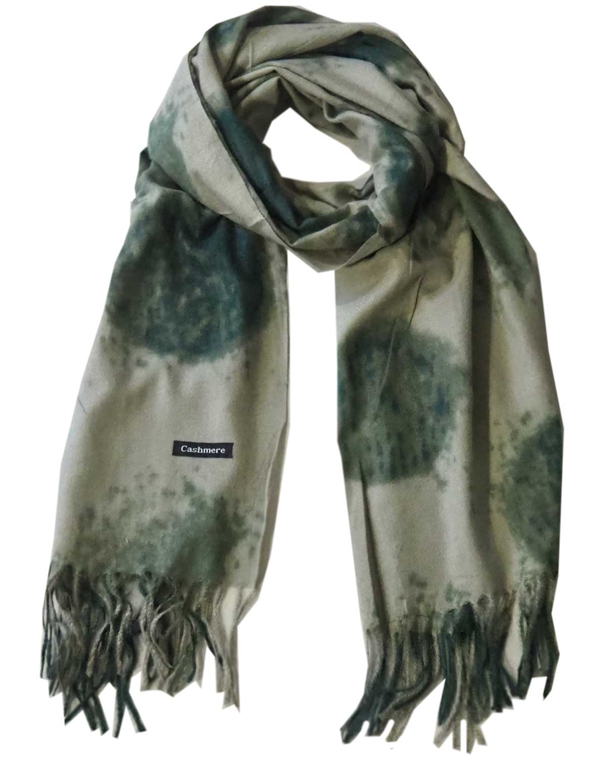 Batiikkivärjätty cashmere huivi, useita värejä