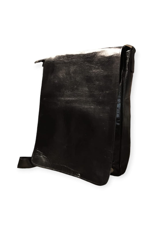 Nahkainen Läppärilaukku Musta