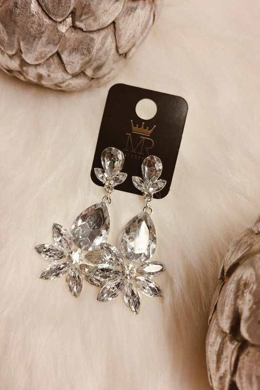 Jääkukka strassikorvakorut