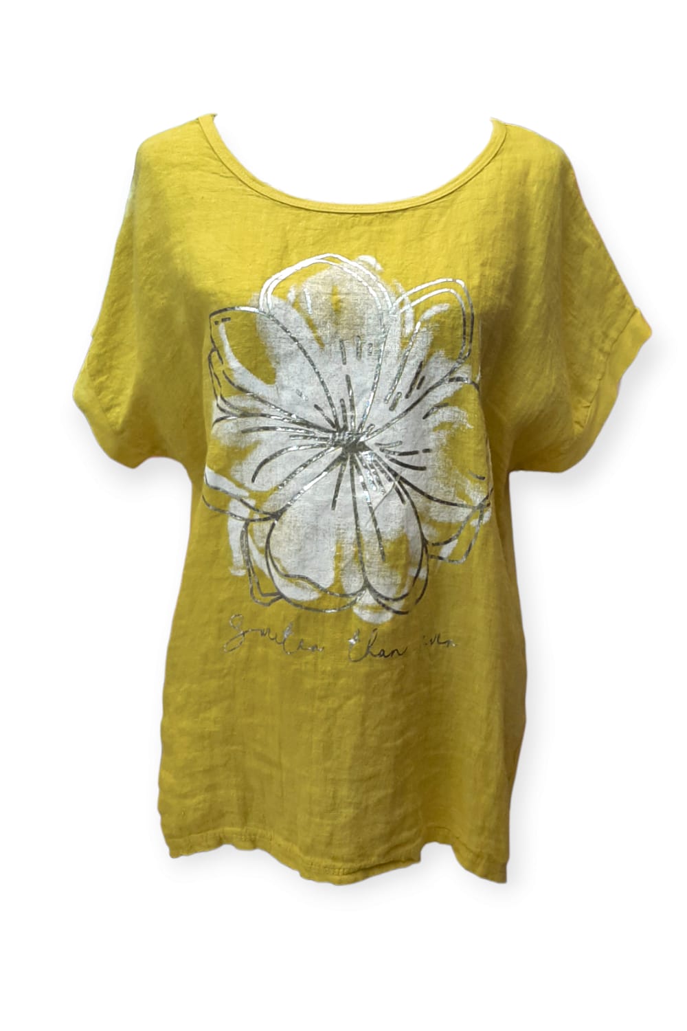 Keltainen kukka t-paita