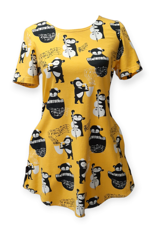 M&R Trikootunika, keltainen