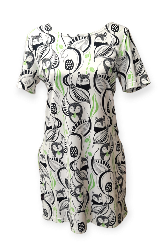 M&R Trikootunika, valkovihreä