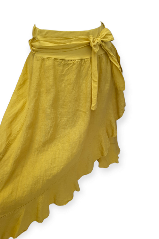 Keltainen pellavahame