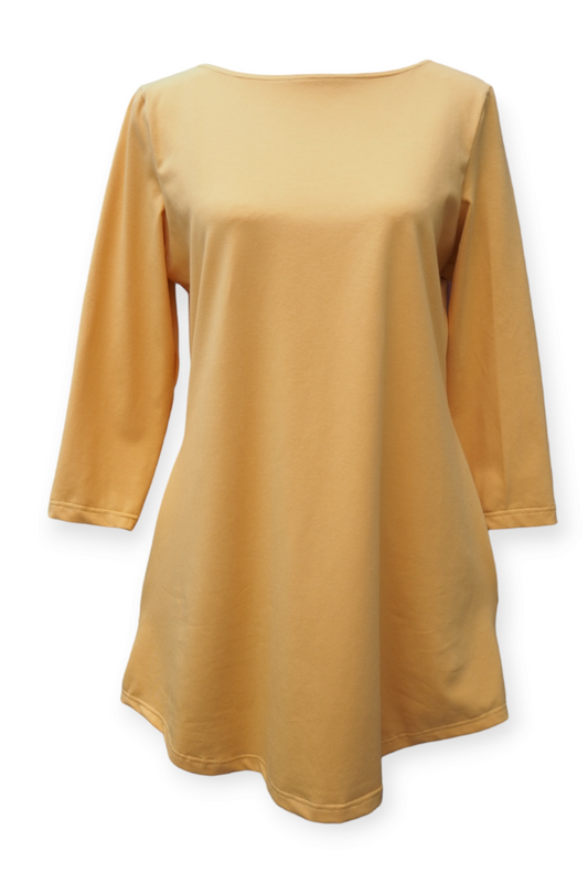 M&R Säde trikoomekko, keltainen