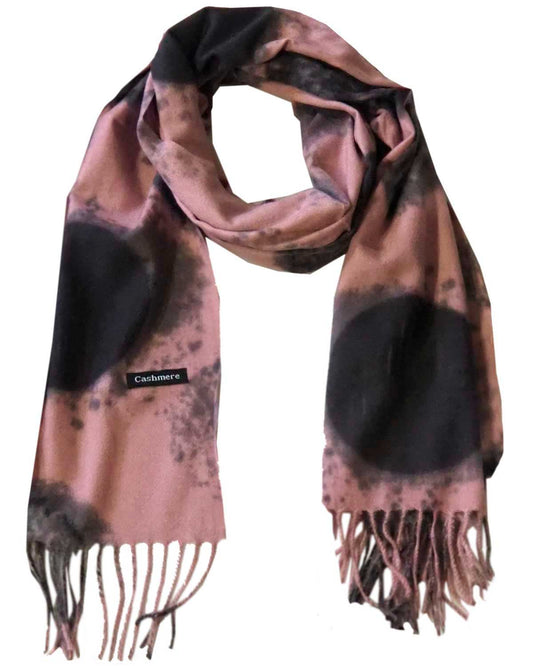 Batiikkivärjätty cashmere huivi, useita värejä